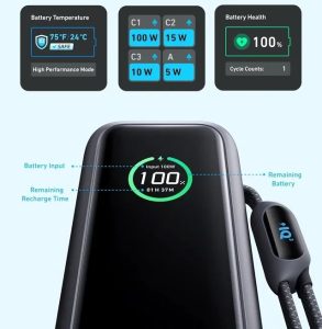 پاوربانک انکر مدل A1695 ظرفیت ۲۵۰۰۰ میلی آمپر ۱۶۵ وات - Image 4