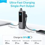 پاوربانک انکر مدل A1695 ظرفیت ۲۵۰۰۰ میلی آمپر ۱۶۵ وات